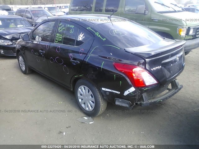 3N1CN7AP6EL856306 - 2014 NISSAN VERSA S/S PLUS/SV/SL BLACK photo 3