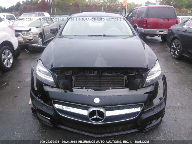 WDDLJ9BB7CA031621 - 2012 MERCEDES-BENZ CLS 550 4MATIC BLACK photo 6