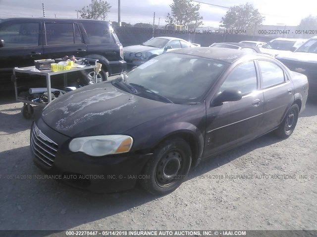 1C3EL46XX4N167732 - 2004 CHRYSLER SEBRING LX PURPLE photo 2