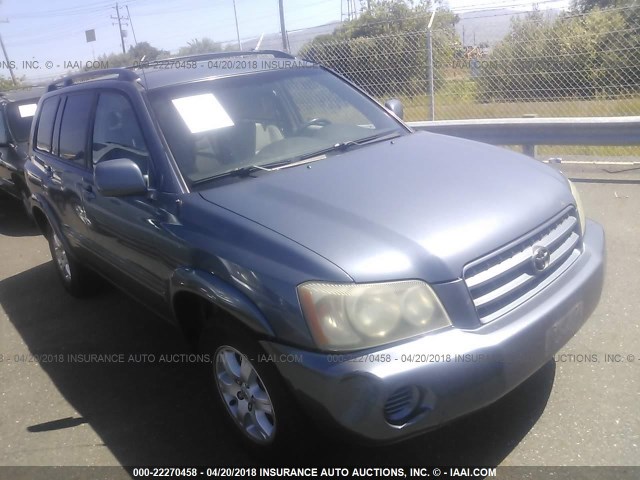 JTEGF21A620033292 - 2002 TOYOTA HIGHLANDER LIMITED BLUE photo 1