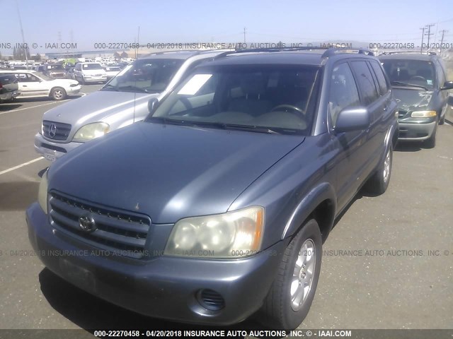 JTEGF21A620033292 - 2002 TOYOTA HIGHLANDER LIMITED BLUE photo 2