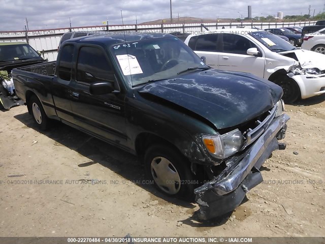 4TAVL52NXXZ429280 - 1999 TOYOTA TACOMA XTRACAB GREEN photo 1