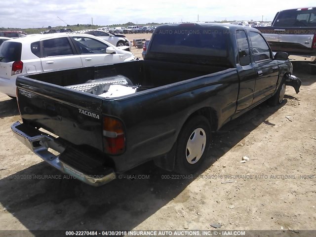 4TAVL52NXXZ429280 - 1999 TOYOTA TACOMA XTRACAB GREEN photo 4