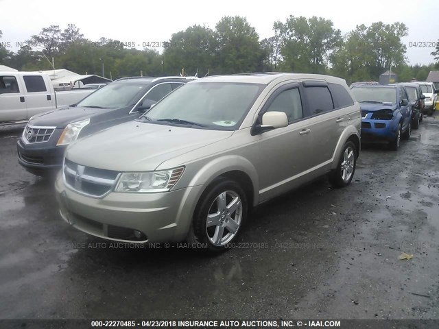 3D4GH57V69T161140 - 2009 DODGE JOURNEY SXT GOLD photo 2