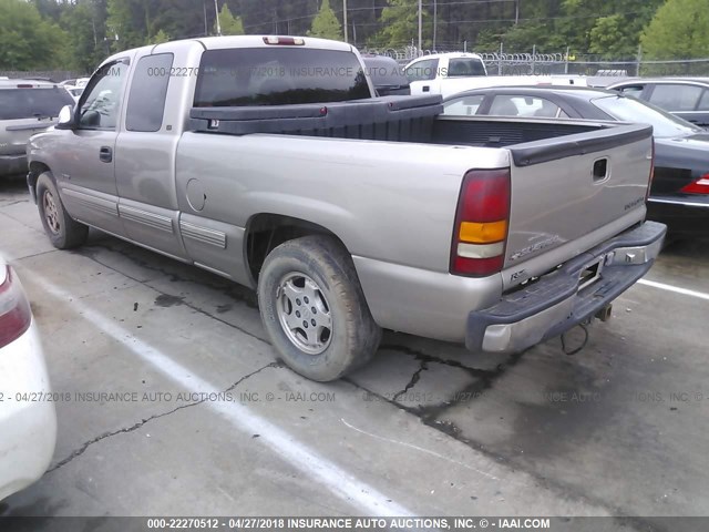 2GCEC19V2X1230865 - 1999 CHEVROLET SILVERADO C1500 SILVER photo 3