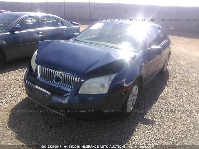 3MEHM071X7R621731 - 2007 MERCURY MILAN BLUE photo 2