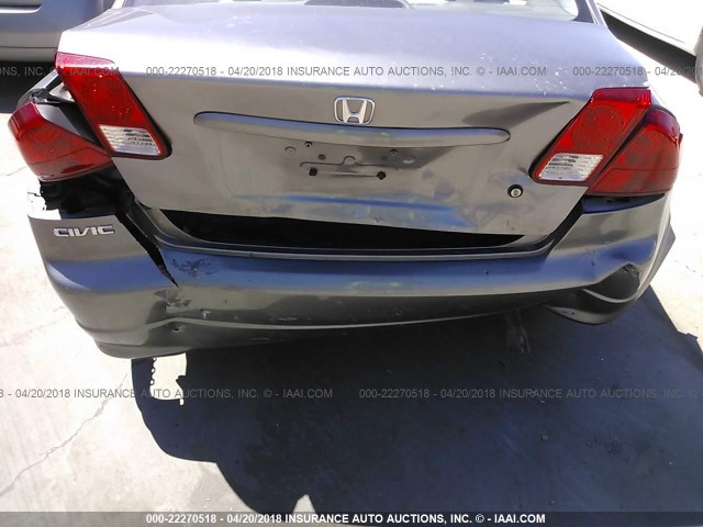 2HGES16315H624188 - 2005 HONDA CIVIC DX VP 灰色 照片 6