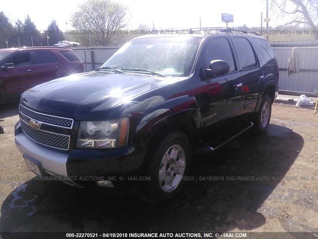 1GNFC13047R290565 - 2007 CHEVROLET TAHOE C1500 BLACK photo 2