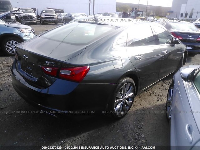 1G1ZH5SX8HF154724 - 2017 CHEVROLET MALIBU PREMIER GRAY photo 4