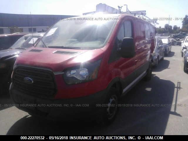 1FTYR1YG5GKA88316 - 2016 FORD TRANSIT T-250 RED photo 2