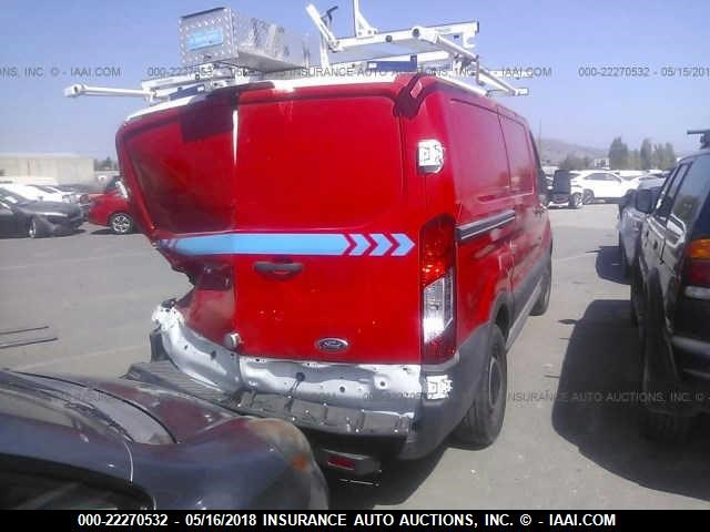 1FTYR1YG5GKA88316 - 2016 FORD TRANSIT T-250 RED photo 4