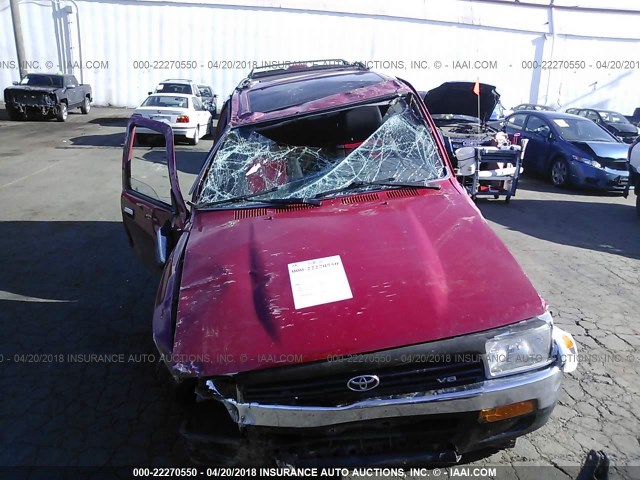 JT3VN39W2R0166005 - 1994 TOYOTA 4RUNNER VN39 SR5 RED photo 6