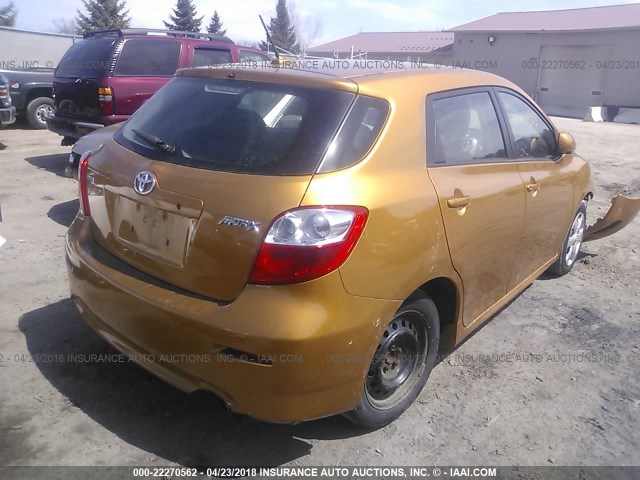 2T1KU40E59C039024 - 2009 TOYOTA COROLLA MATRIX  ORANGE photo 4