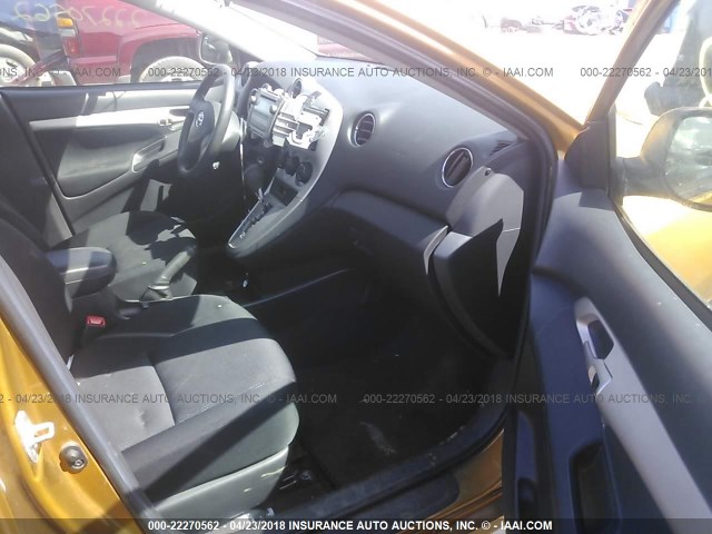 2T1KU40E59C039024 - 2009 TOYOTA COROLLA MATRIX  ORANGE photo 5
