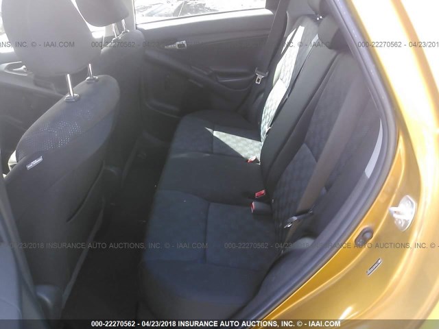 2T1KU40E59C039024 - 2009 TOYOTA COROLLA MATRIX  ORANGE photo 8