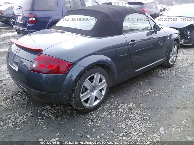 TRUUT28N041007220 - 2004 AUDI TT QUATTRO GRAY photo 4