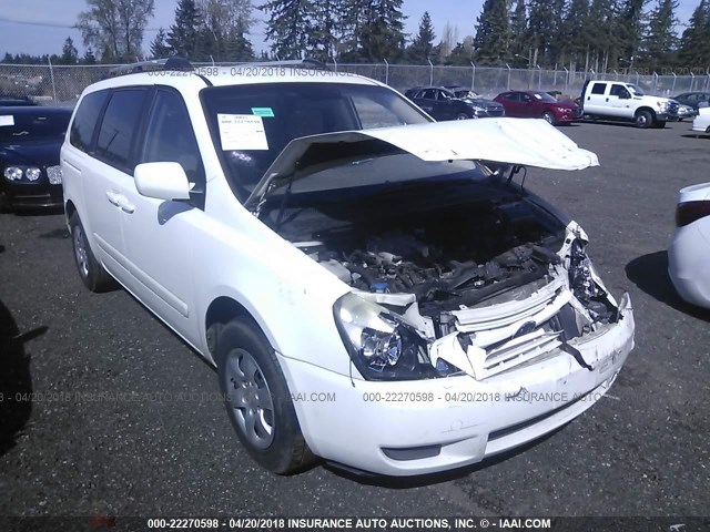 KNDMB233186226182 - 2008 KIA SEDONA EX/LX WHITE photo 1