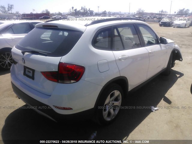 WBAVM1C50DVW42568 - 2013 BMW X1 SDRIVE28I WHITE photo 4