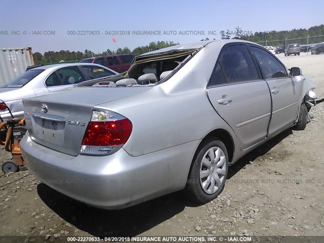 4T1BE32K45U050860 - 2005 TOYOTA CAMRY LE/XLE/SE 银色 照片 4