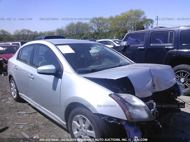 3N1AB6AP4BL682970 - 2011 NISSAN SENTRA 2.0/2.0S/SR/2.0SL SILVER photo 1