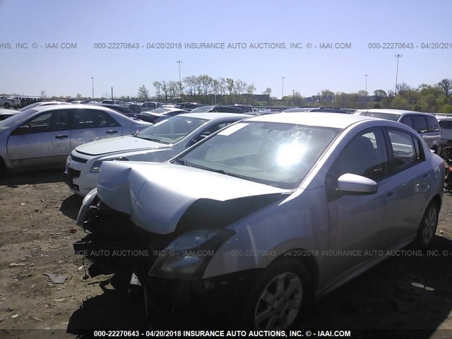 3N1AB6AP4BL682970 - 2011 NISSAN SENTRA 2.0/2.0S/SR/2.0SL SILVER photo 2