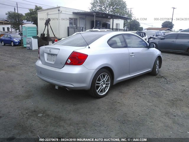 JTKDE177360102342 - 2006 TOYOTA SCION TC 银色 照片 4