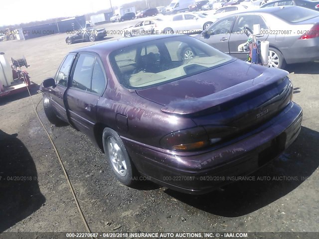 1G2HZ5215VH263416 - 1997 PONTIAC BONNEVILLE SSEI PURPLE photo 3