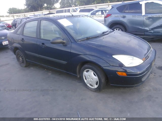 1FAFP33P12W314116 - 2002 FORD FOCUS LX BLUE photo 1