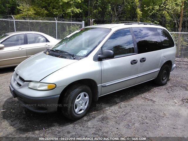 2B4GP2531YR779237 - 2000 DODGE CARAVAN GRAY photo 2