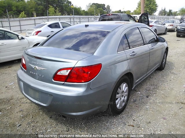 1C3CC4FB4AN115519 - 2010 CHRYSLER SEBRING TOURING TEAL photo 4