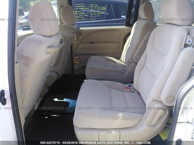 5FNRL38247B036761 - 2007 HONDA ODYSSEY LX WHITE photo 8