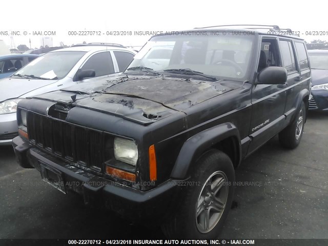 1J4FT58S7YL144895 - 2000 JEEP CHEROKEE CLASSIC BLACK photo 2