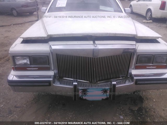 1G6DW51Y4J9733492 - 1988 CADILLAC BROUGHAM WHITE photo 6