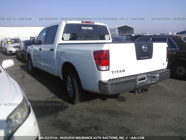 1N6AA0EK6CN308936 - 2012 NISSAN TITAN S/SV/SL/PRO-4X WHITE photo 3