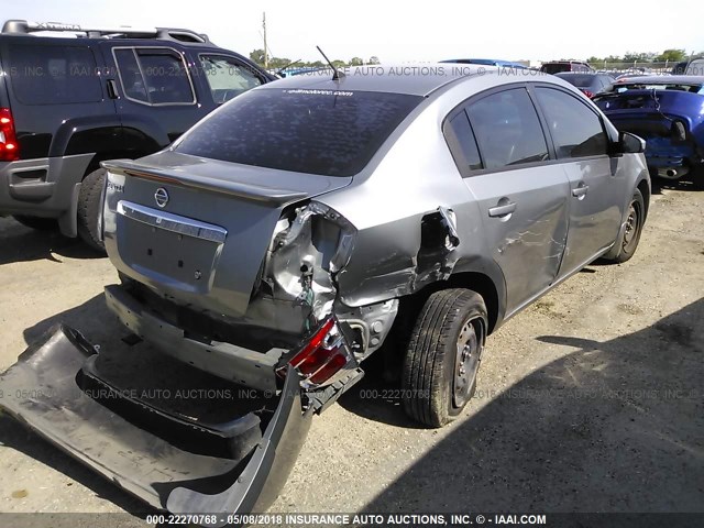 3N1AB6AP3CL614404 - 2012 NISSAN SENTRA 2.0/2.0S/SR/2.0SL GRAY photo 4