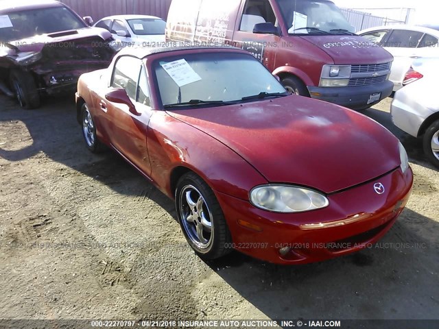 JM1NB353610216036 - 2001 MAZDA MX-5 MIATA LS MAROON photo 1