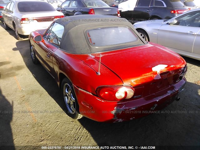 JM1NB353610216036 - 2001 MAZDA MX-5 MIATA LS MAROON photo 3