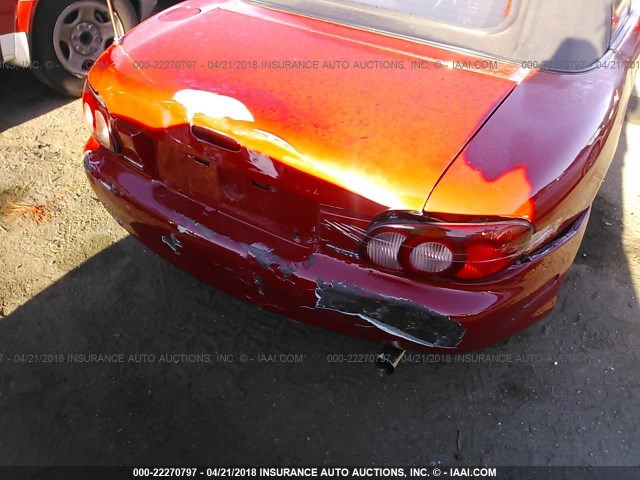 JM1NB353610216036 - 2001 MAZDA MX-5 MIATA LS MAROON photo 6