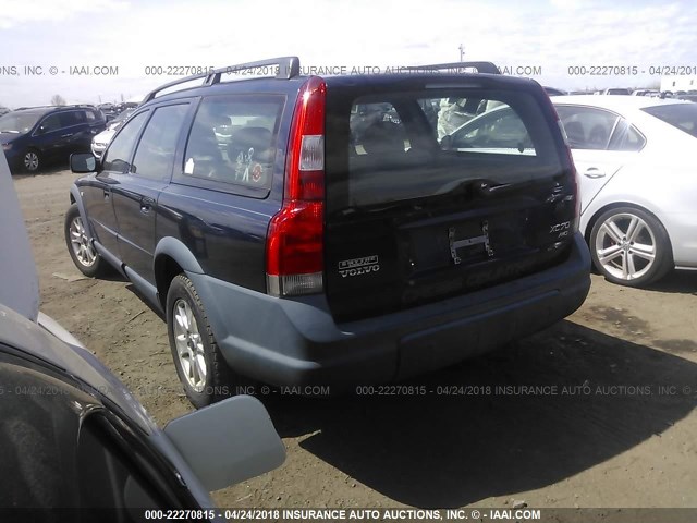 YV1SZ59H341157939 - 2004 VOLVO XC70 BLUE photo 3