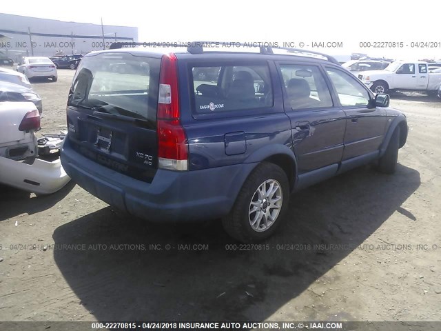 YV1SZ59H341157939 - 2004 VOLVO XC70 BLUE photo 4