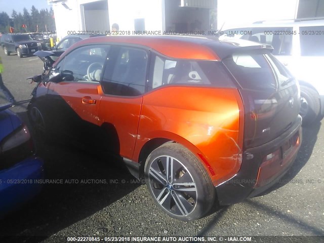 WBY1Z4C54FV501525 - 2015 BMW I3 REX ORANGE photo 3