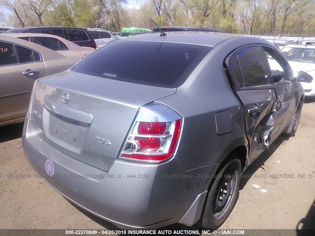 3N1AB61E27L639895 - 2007 NISSAN SENTRA 2.0/2.0S/2.0SL SILVER photo 4