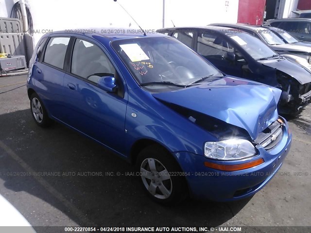 KL1TD66638B270802 - 2008 CHEVROLET AVEO LS BLUE photo 1