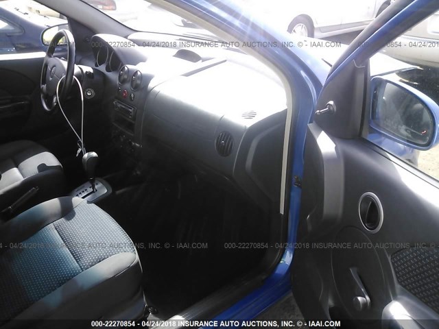 KL1TD66638B270802 - 2008 CHEVROLET AVEO LS BLUE photo 5