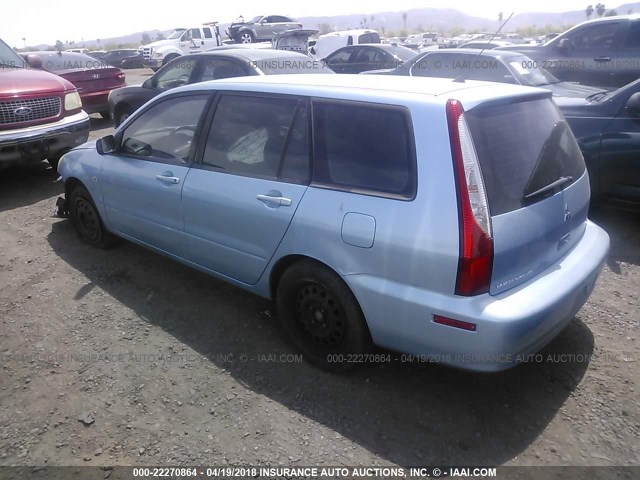 JA3AD29F94U046208 - 2004 MITSUBISHI LANCER LS BLUE photo 3