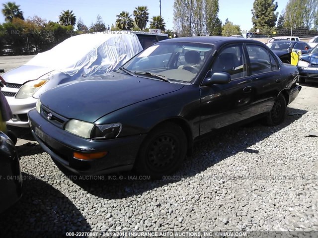 1NXBB02E4VZ531659 - 1997 TOYOTA COROLLA DX GREEN photo 2