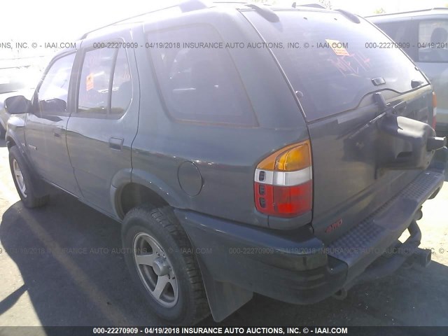 4S6DM58W8Y4413304 - 2000 HONDA PASSPORT EX/LX 绿色 照片 3