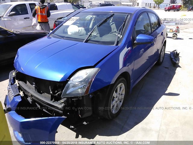 3N1AB6AP9CL730481 - 2012 NISSAN SENTRA 2.0/2.0S/SR/2.0SL BLUE photo 2