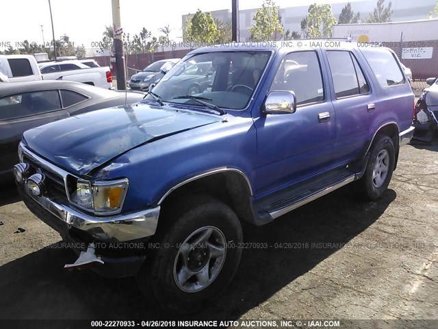 JT3VN39W1N0084843 - 1992 TOYOTA 4RUNNER VN39 SR5 BLUE photo 2