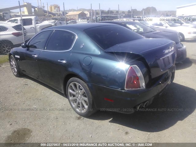 ZAMCE39A170028178 - 2007 MASERATI Quattroporte M139 BLUE photo 3